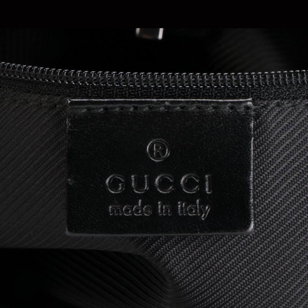 Gucci Medium Jackie Hobo Bag in Black GG Canvas and Leather - Picture 4 of 5